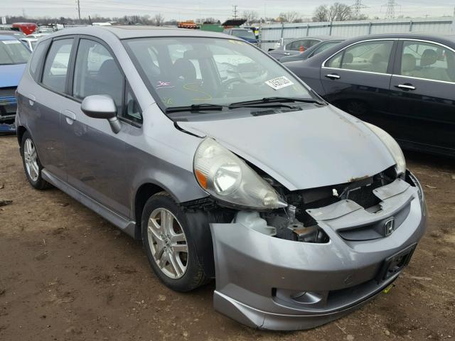 JHMGD38617S005833 - 2007 HONDA FIT S GRAY photo 1