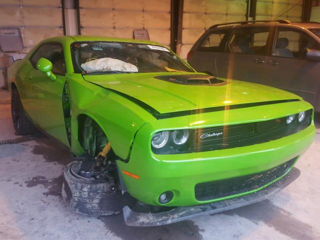 2C3CDZFJ8HH588926 - 2017 DODGE CHALLENGER GREEN photo 1