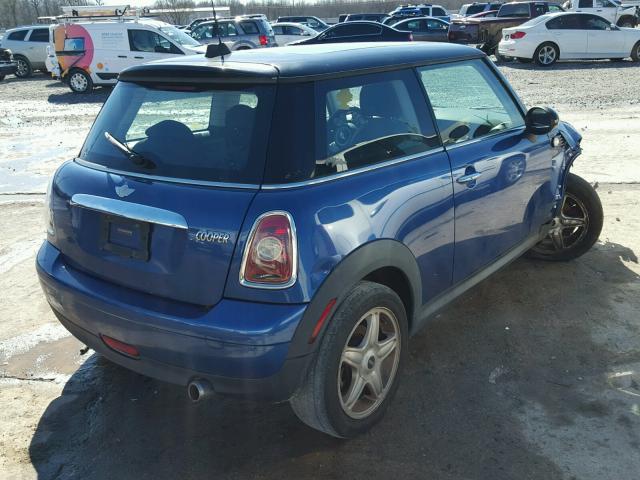 WMWMF33507TU63741 - 2007 MINI COOPER BLUE photo 4