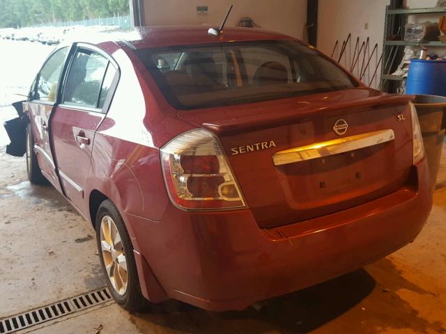 3N1AB6AP3CL691449 - 2012 NISSAN SENTRA 2.0 RED photo 3