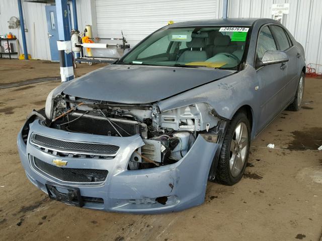 1G1ZH57B984253531 - 2008 CHEVROLET MALIBU 1LT GRAY photo 2