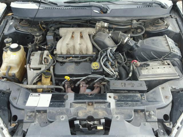 1FAFP58U5YG120721 - 2000 FORD TAURUS SE BLACK photo 7