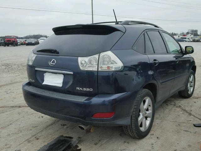 2T2HA31U05C060792 - 2005 LEXUS RX 330 BLUE photo 4