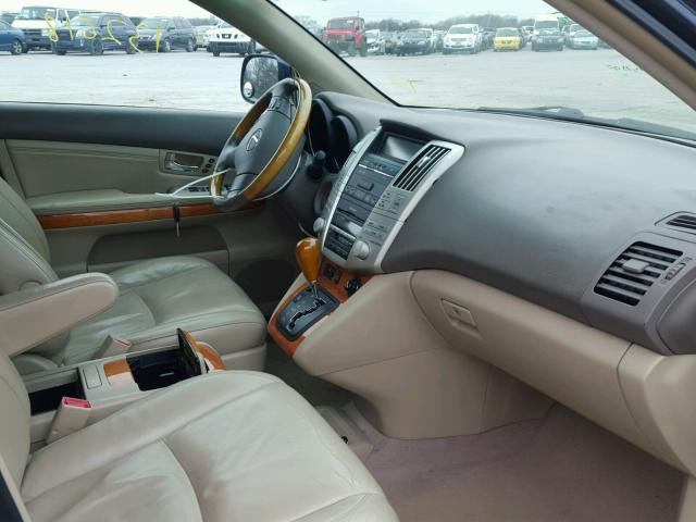 2T2HA31U05C060792 - 2005 LEXUS RX 330 BLUE photo 5