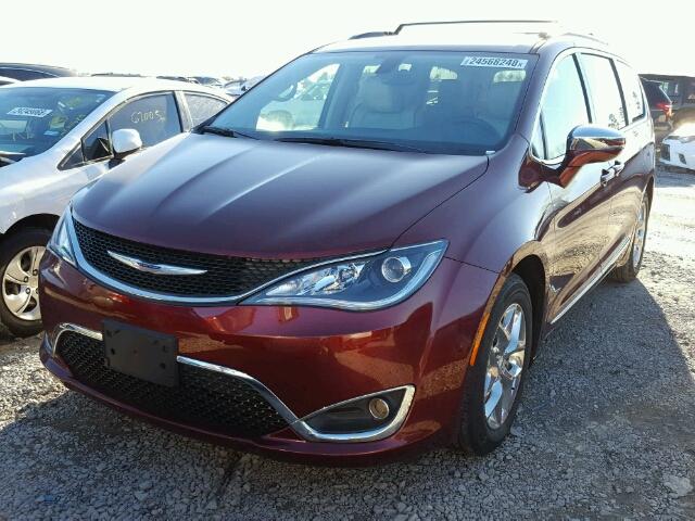 2C4RC1GG4HR817304 - 2017 CHRYSLER PACIFICA L BURGUNDY photo 2