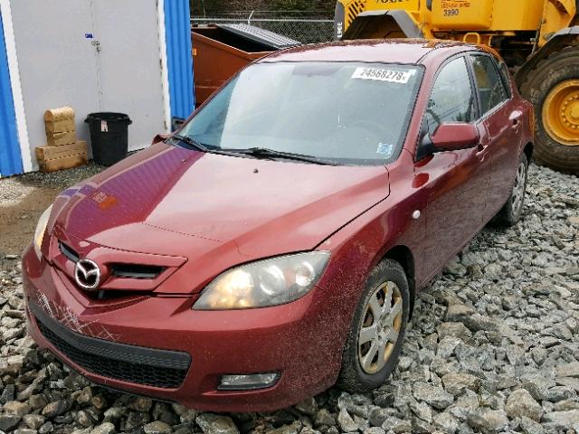 JM1BK34FX91239355 - 2009 MAZDA 3 I RED photo 2