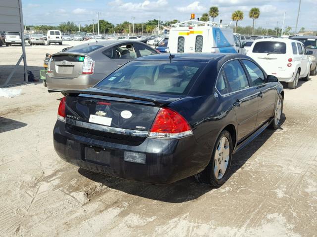 2G1WV58K281354304 - 2008 CHEVROLET IMPALA 50T BLACK photo 4