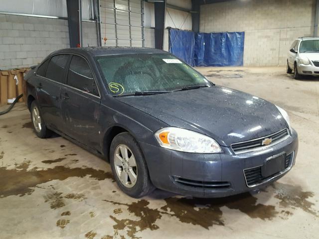 2G1WT58N081297035 - 2008 CHEVROLET IMPALA LT BLUE photo 1