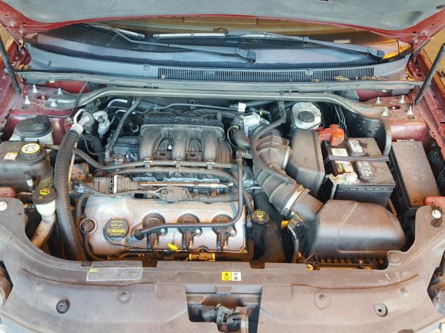 1FAHP24W48G163669 - 2008 FORD TAURUS SEL BURGUNDY photo 7