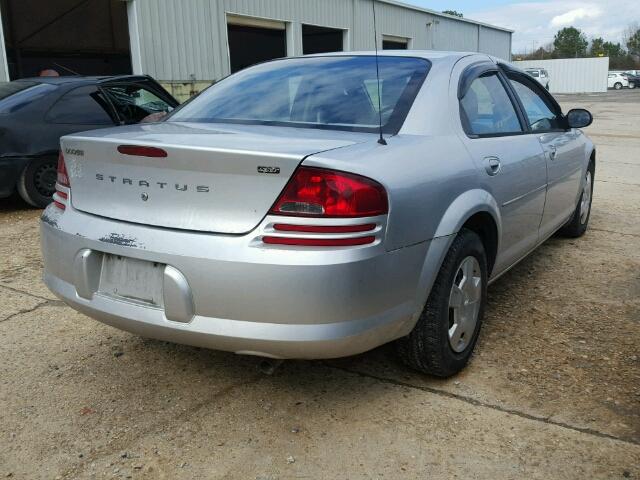 1B3AL46T76N219801 - 2006 DODGE STRATUS SX SILVER photo 4