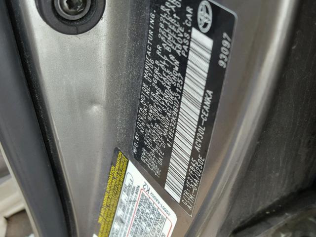 4T1BE32K96U731257 - 2006 TOYOTA CAMRY LE GRAY photo 10