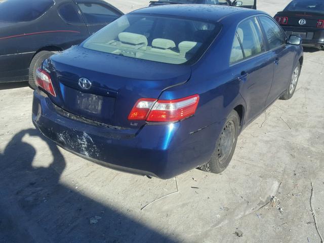 4T1BE46K68U229728 - 2008 TOYOTA CAMRY CE BLUE photo 4