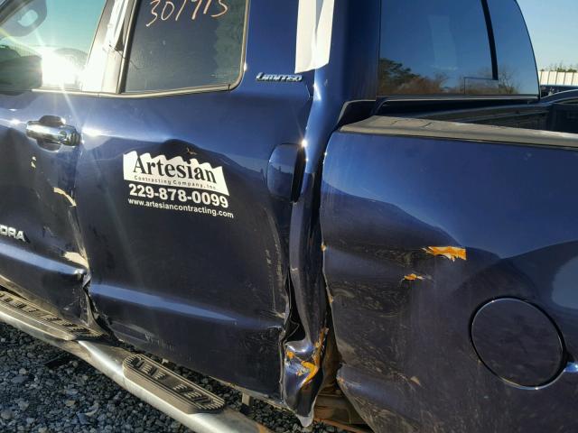 5TBBV58168S491339 - 2008 TOYOTA TUNDRA DOU BLUE photo 9