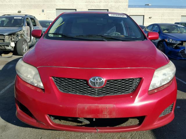 2T1BU4EEXAC397362 - 2010 TOYOTA COROLLA BA RED photo 10