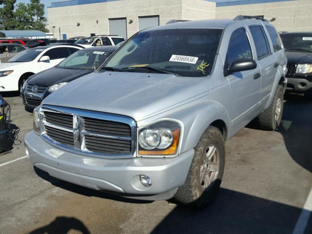 1D4HD48D24F216508 - 2004 DODGE DURANGO SL SILVER photo 2