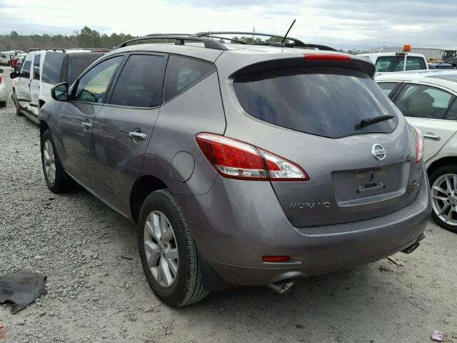 JN8AZ1MU7BW057765 - 2011 NISSAN MURANO S GRAY photo 3