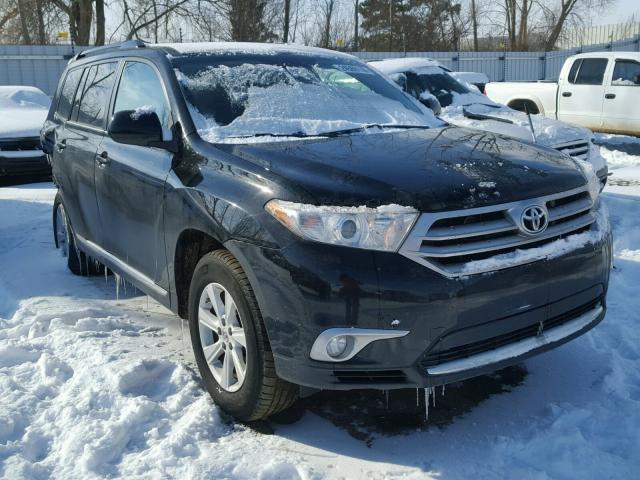 5TDBK3EH3DS278963 - 2013 TOYOTA HIGHLANDER BLACK photo 1