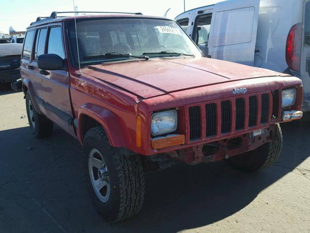 1J4FF68S1XL638813 - 1999 JEEP CHEROKEE S RED photo 1