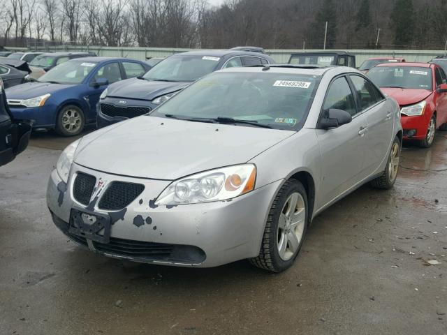 1G2ZG57B484257193 - 2008 PONTIAC G6 BASE SILVER photo 2