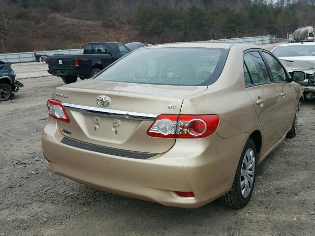 2T1BU4EE7CC915298 - 2012 TOYOTA COROLLA BA GOLD photo 4