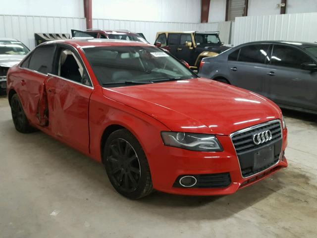 WAUEFAFL3AN034396 - 2010 AUDI A4 PREMIUM RED photo 1