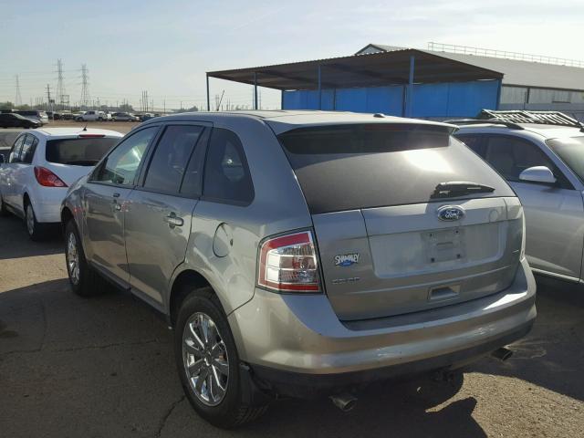 2FMDK38C28BA87899 - 2008 FORD EDGE SEL GRAY photo 3