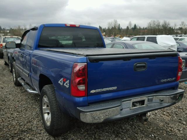 1GCEK19T53E350184 - 2003 CHEVROLET SILVERADO BLUE photo 3