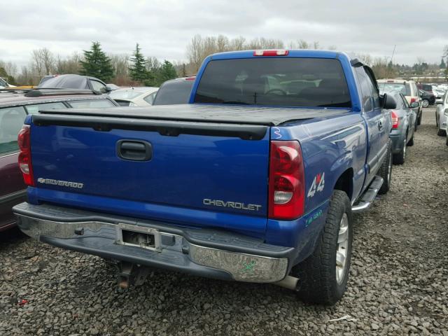 1GCEK19T53E350184 - 2003 CHEVROLET SILVERADO BLUE photo 4