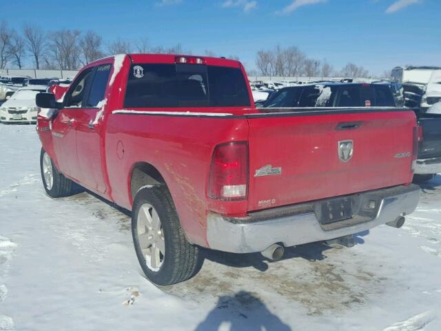 1C6RD7GT8CS240708 - 2012 DODGE RAM 1500 S RED photo 3