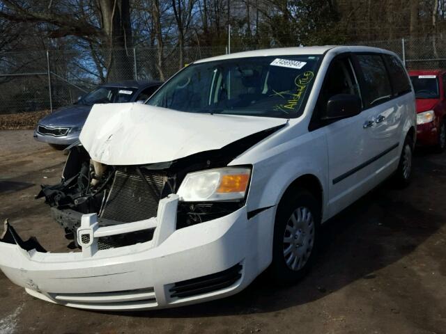 2D8HN44H88R140909 - 2008 DODGE GRAND CARA WHITE photo 2