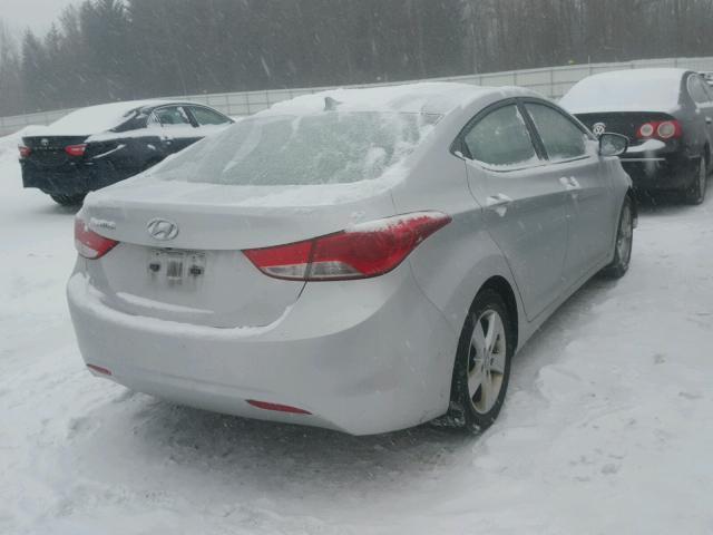 KMHDH4AE3BU128686 - 2011 HYUNDAI ELANTRA GL SILVER photo 4