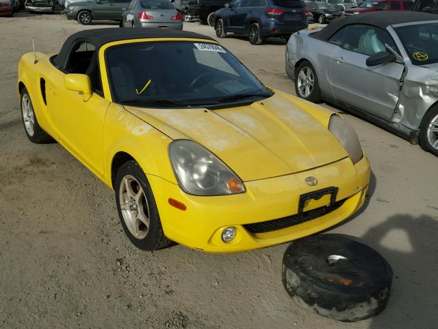 JTDFR320430058616 - 2003 TOYOTA MR2 SPYDER YELLOW photo 1