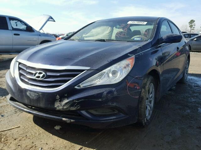 5NPEB4AC4CH436678 - 2012 HYUNDAI SONATA GLS BLUE photo 2