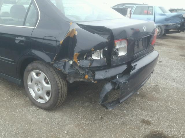 2HGEJ8643XH526058 - 1999 HONDA CIVIC EX შავი ფოტო 9