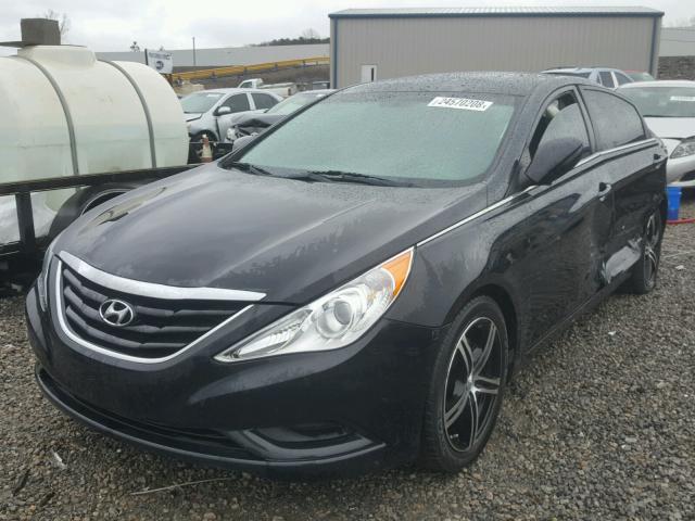 5NPEB4AC4CH396876 - 2012 HYUNDAI SONATA GLS BLACK photo 2