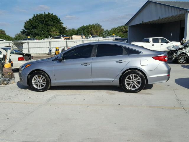 5NPE24AF8FH012905 - 2015 HYUNDAI SONATA SE SILVER photo 9