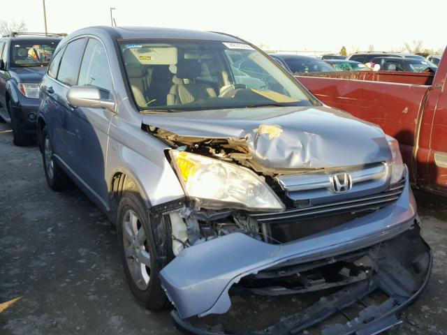 JHLRE48798C068215 - 2008 HONDA CR-V EXL BLUE photo 1