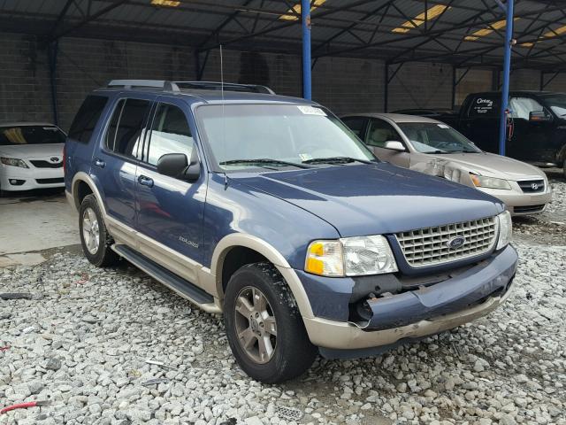 1FMDU74E85UB21858 - 2005 FORD EXPLORER E BLUE photo 1