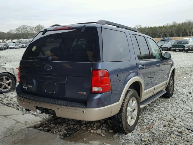 1FMDU74E85UB21858 - 2005 FORD EXPLORER E BLUE photo 4