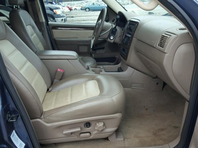 1FMDU74E85UB21858 - 2005 FORD EXPLORER E BLUE photo 5