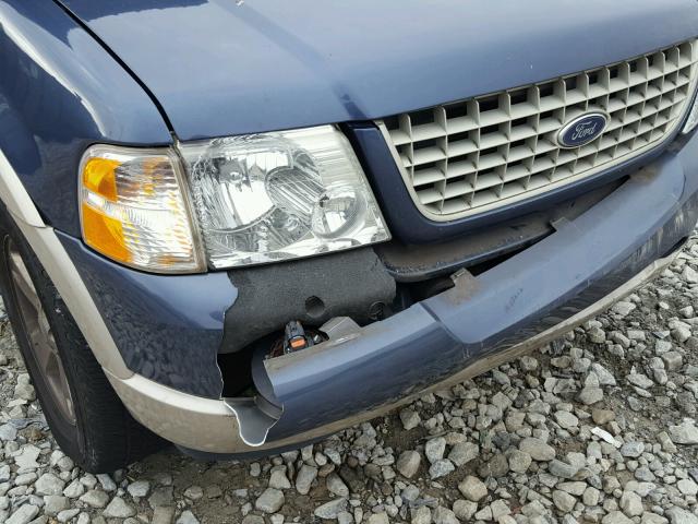 1FMDU74E85UB21858 - 2005 FORD EXPLORER E BLUE photo 9