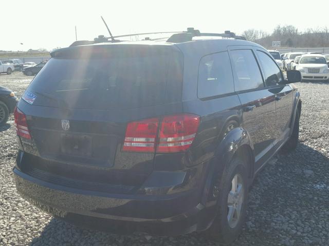 3D4GG47BX9T150046 - 2009 DODGE JOURNEY SE BLACK photo 4