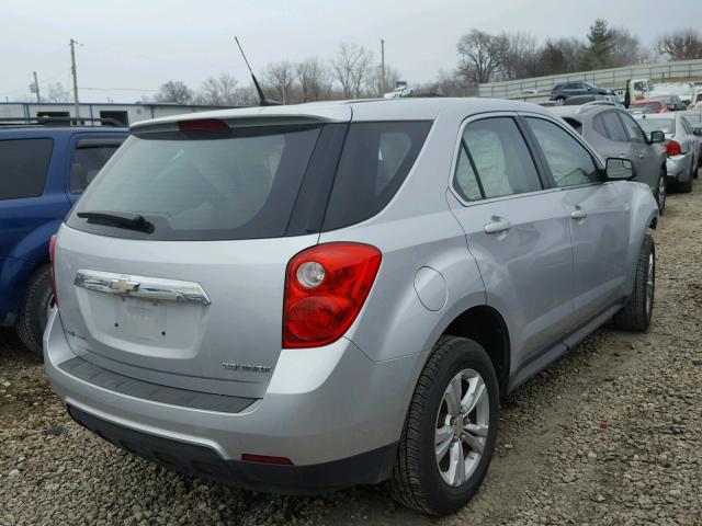 2GNFLCEK9C6114403 - 2012 CHEVROLET EQUINOX LS SILVER photo 4