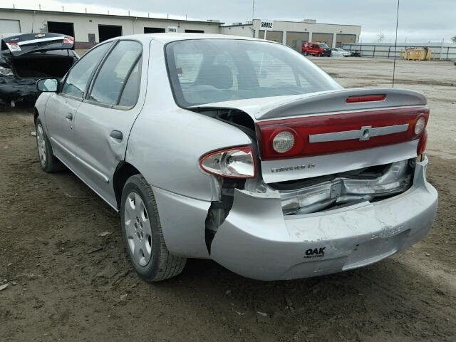 1G1JF52F237265900 - 2003 CHEVROLET CAVALIER L SILVER photo 3