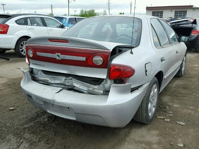 1G1JF52F237265900 - 2003 CHEVROLET CAVALIER L SILVER photo 4