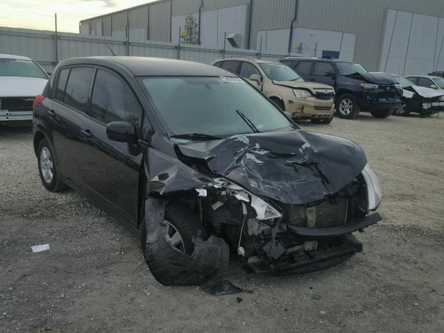 3N1BC13E58L427835 - 2008 NISSAN VERSA S BLACK photo 1