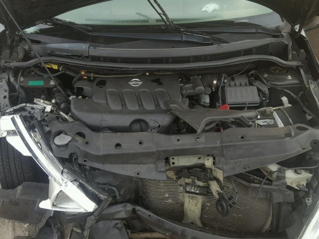 3N1BC13E58L427835 - 2008 NISSAN VERSA S BLACK photo 7