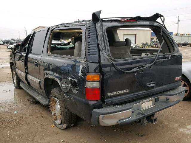 1GKEC16Z15J127483 - 2005 GMC YUKON XL C BLACK photo 3