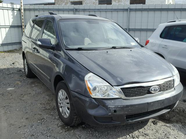 KNDMG4C74C6489839 - 2012 KIA SEDONA LX GRAY photo 1