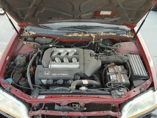 1HGCG22542A011420 - 2002 HONDA ACCORD EX RED photo 7